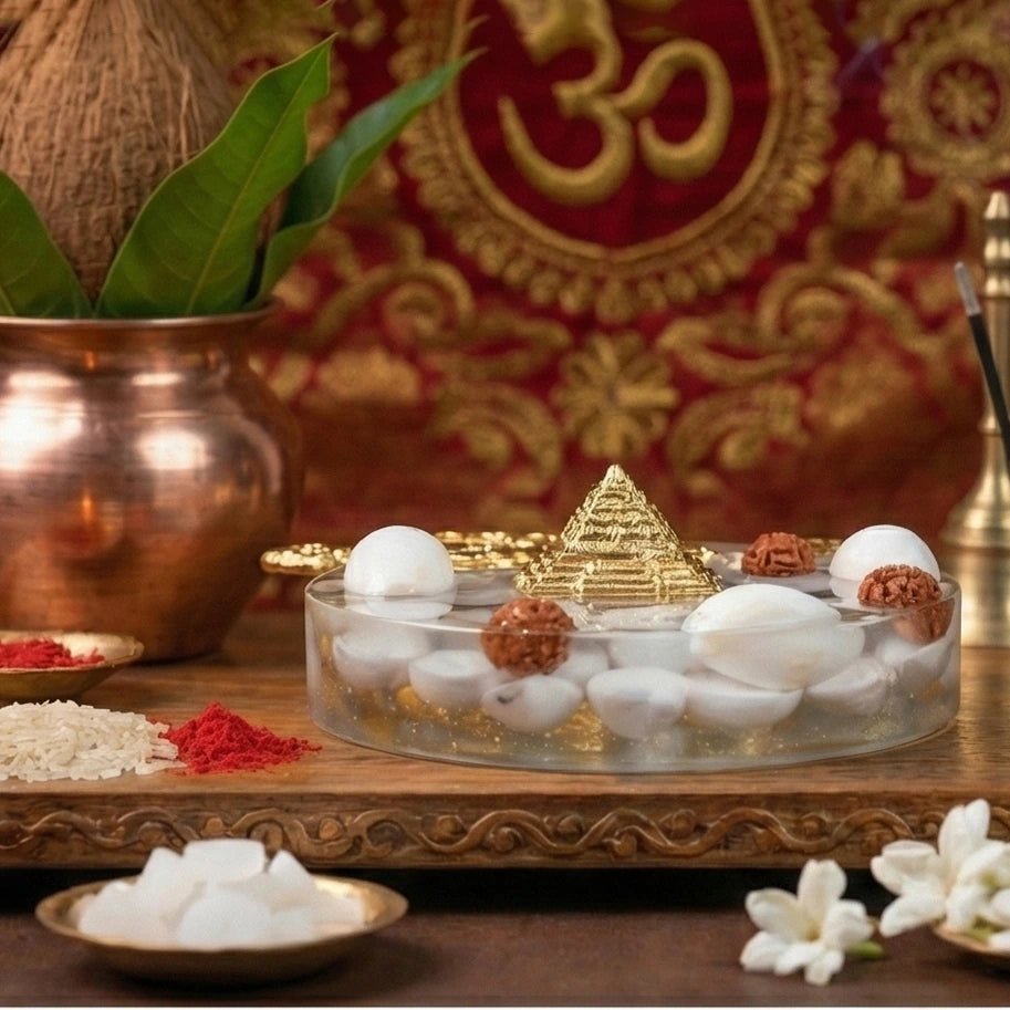 Kuber Key & Shri Yantra Plate - Aditya Kundali