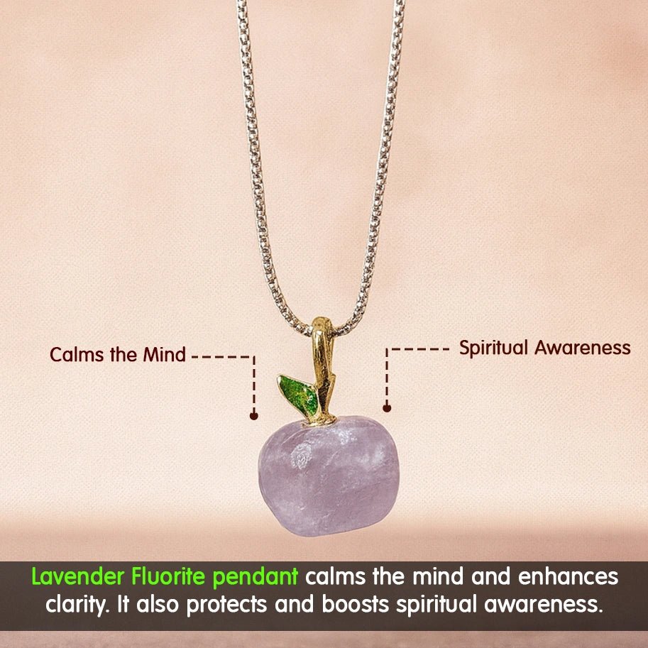 Lavender Fluorite Pendant - Aditya Kundali