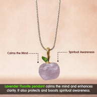 Lavender Fluorite Pendant - Aditya Kundali