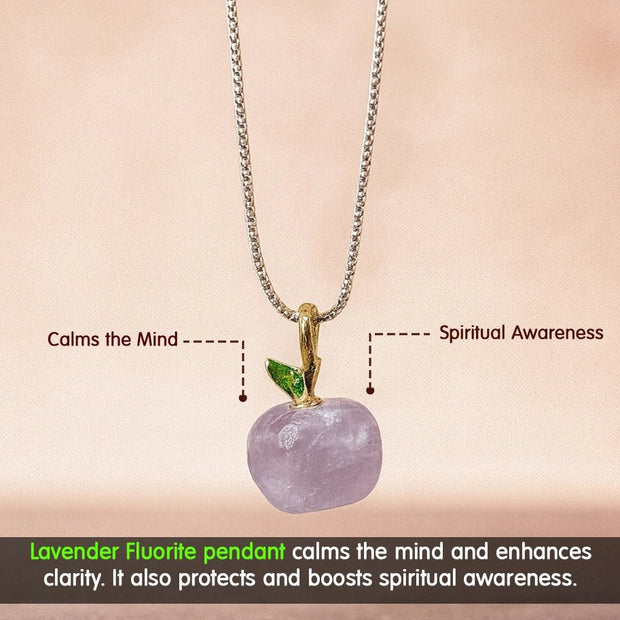Lavender Fluorite Pendant - Aditya Kundali