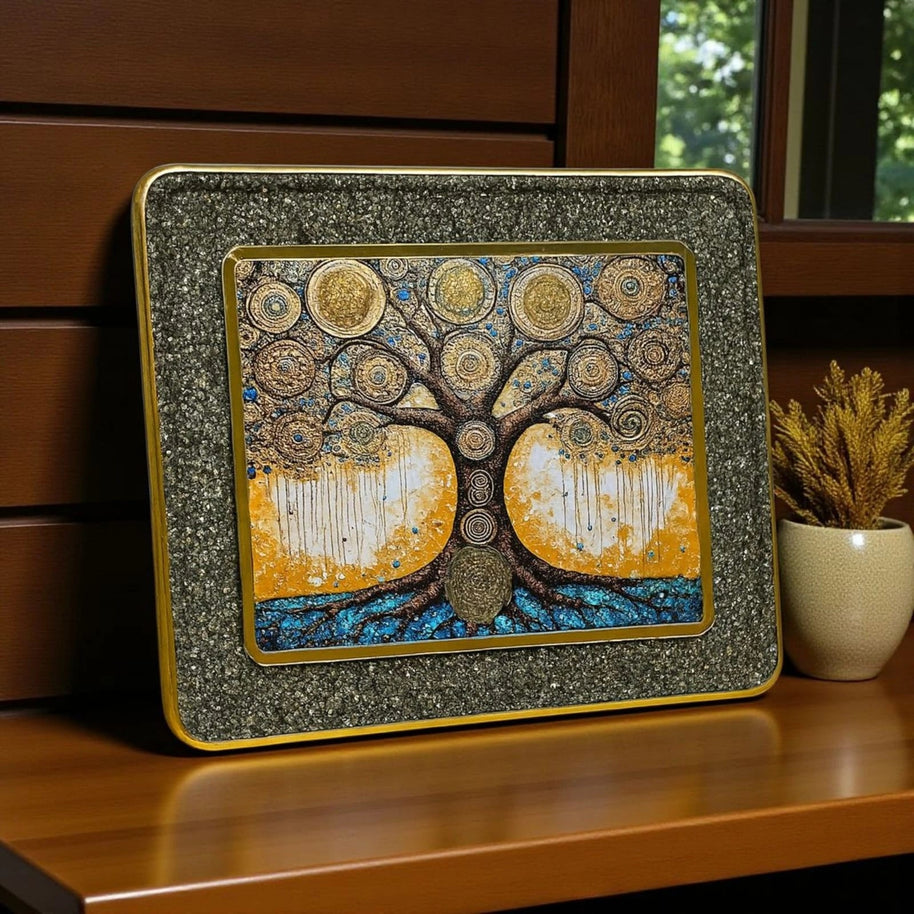 Luck & Money Tree Pyrite Frame - Aditya Kundali