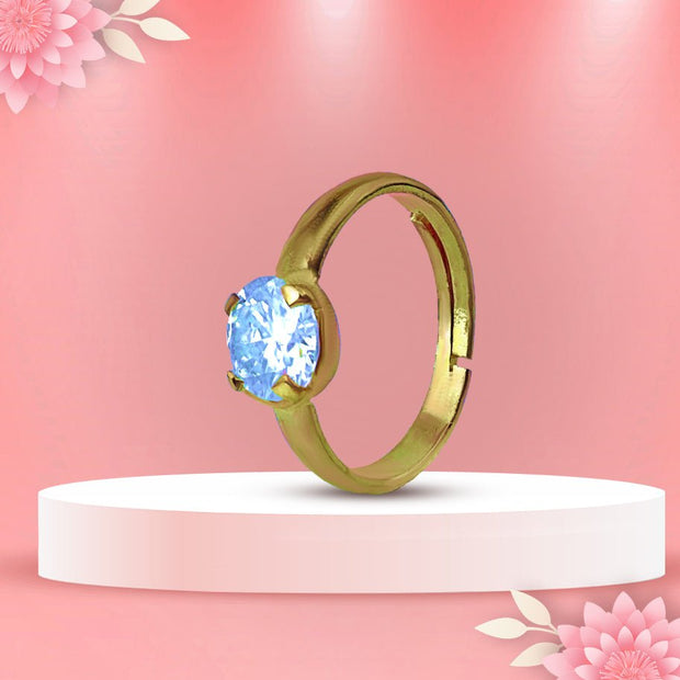 Moissanite Stone Ring - By Aditya Kundli - Aditya Kundali