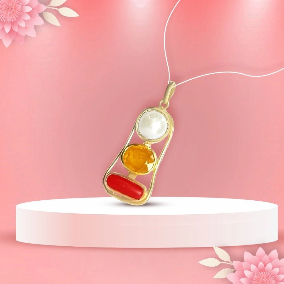 Moti Munga Pukhraj Pendant - Aditya Kundali