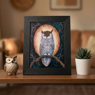 Owl Pyrite Frame - Aditya Kundali