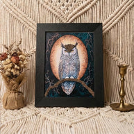 Owl Pyrite Frame - Aditya Kundali