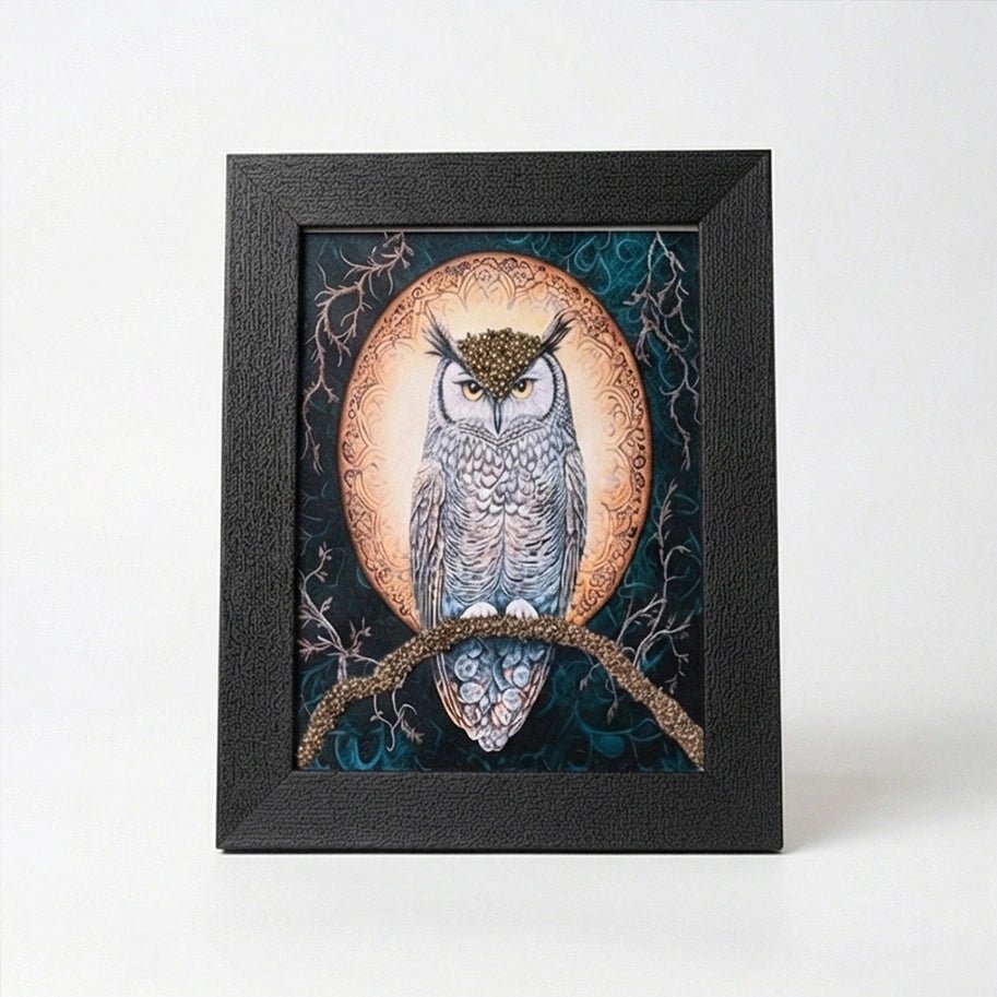 Owl Pyrite Frame - Aditya Kundali