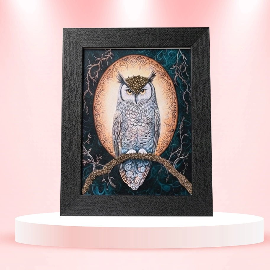 Owl Pyrite Frame - Aditya Kundali