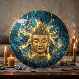 Pyrite Buddha Frame - Aditya Kundali