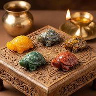 Pyrite Colorful Tortoise [1 Pc] - Aditya Kundali