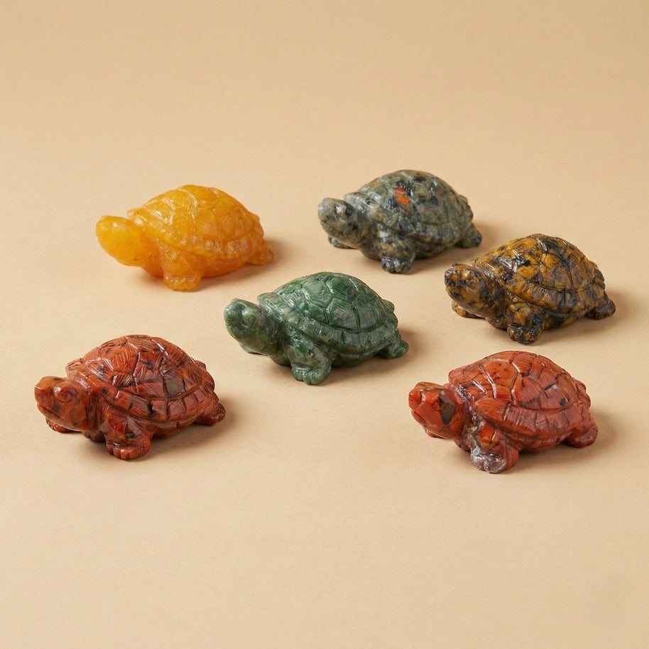 Pyrite Colorful Tortoise [1 Pc] - Aditya Kundali