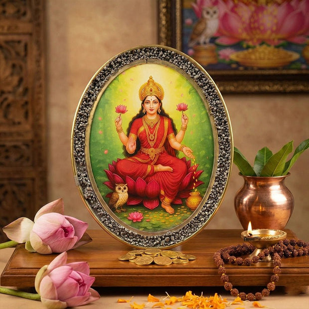 Pyrite Round Laxmi Frame - Aditya Kundali