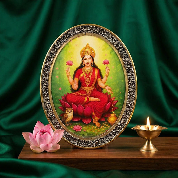 Pyrite Round Laxmi Frame - Aditya Kundali