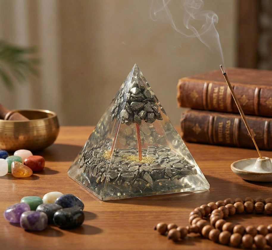 Pyrite Tree Pyramid - Aditya Kundali