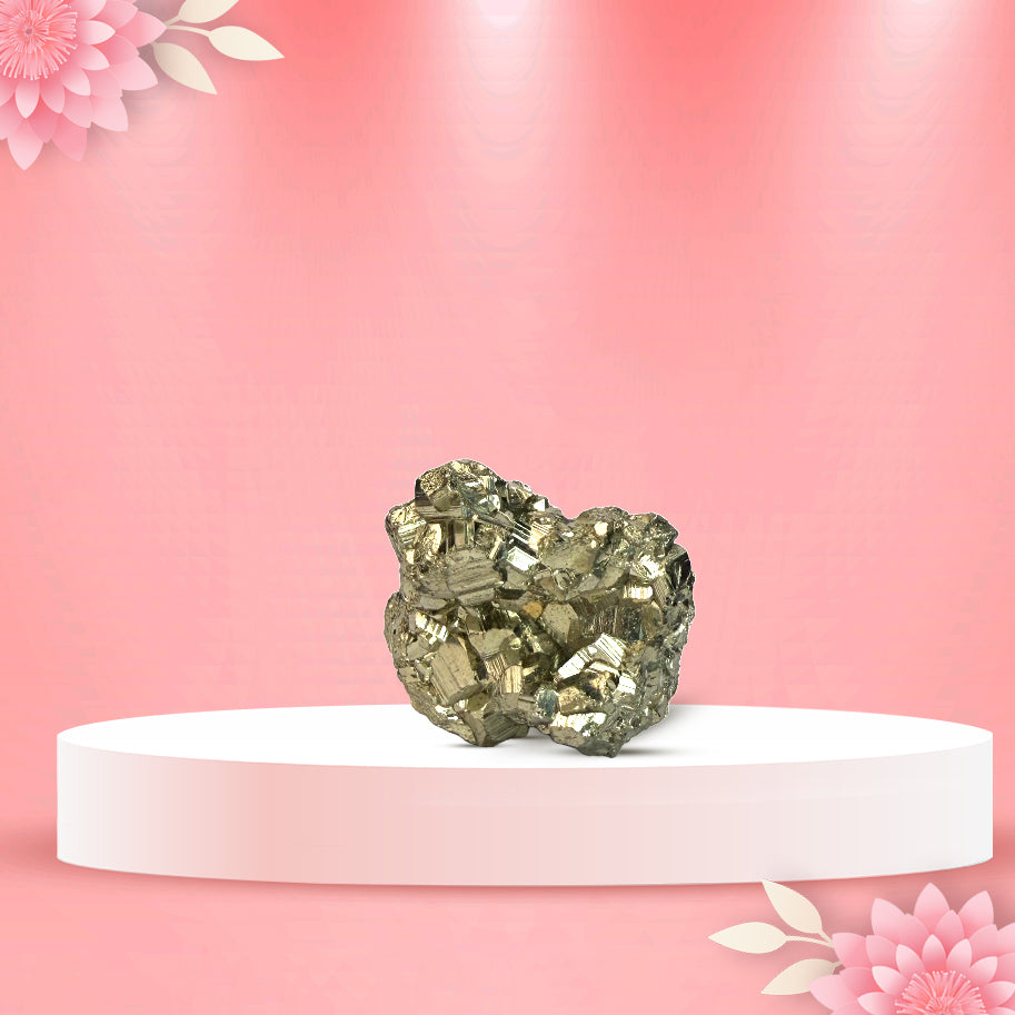 Abhimantrit Pyrite Stone Raw Cluster