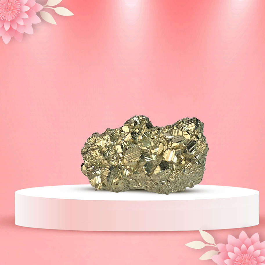Abhimantrit Pyrite Stone Raw Cluster