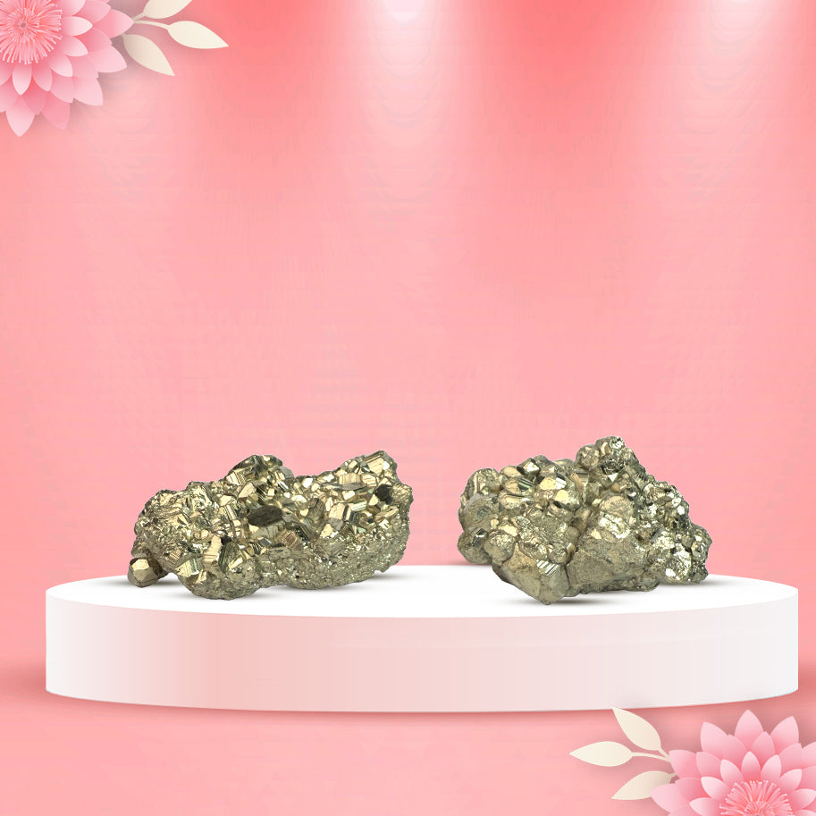 Abhimantrit Pyrite Stone Raw Cluster