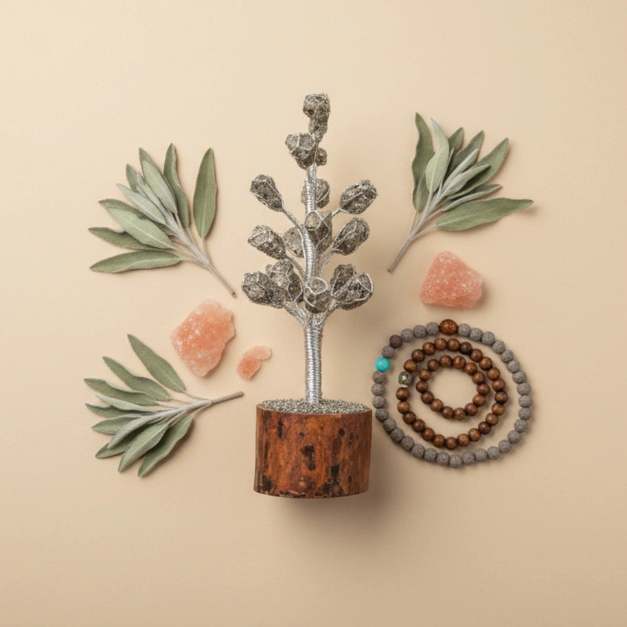 Natural Pyrite Stone Trees