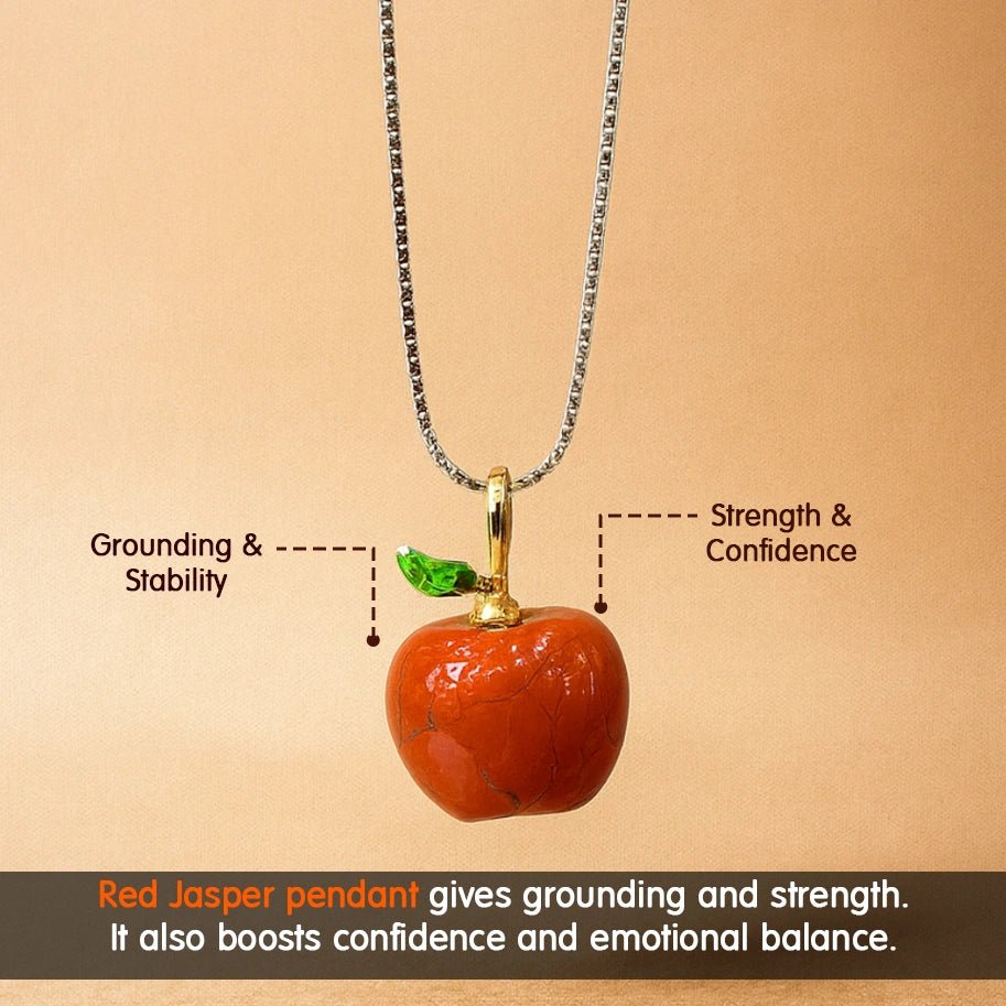 Red Jasper Apple Pendant - Aditya Kundali