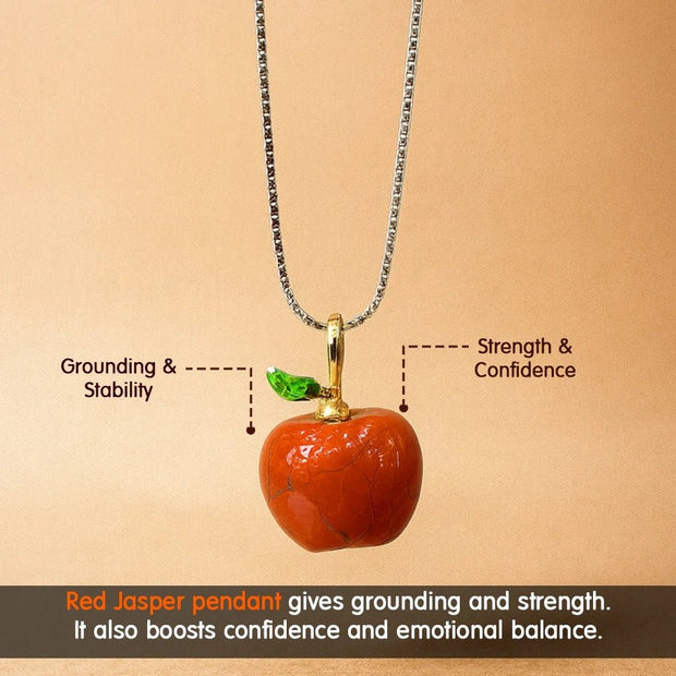 Red Jasper Apple Pendant - Aditya Kundali