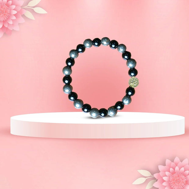 Richie Rich Bracelet With Pyrite & Black Obsidian - Aditya Kundali