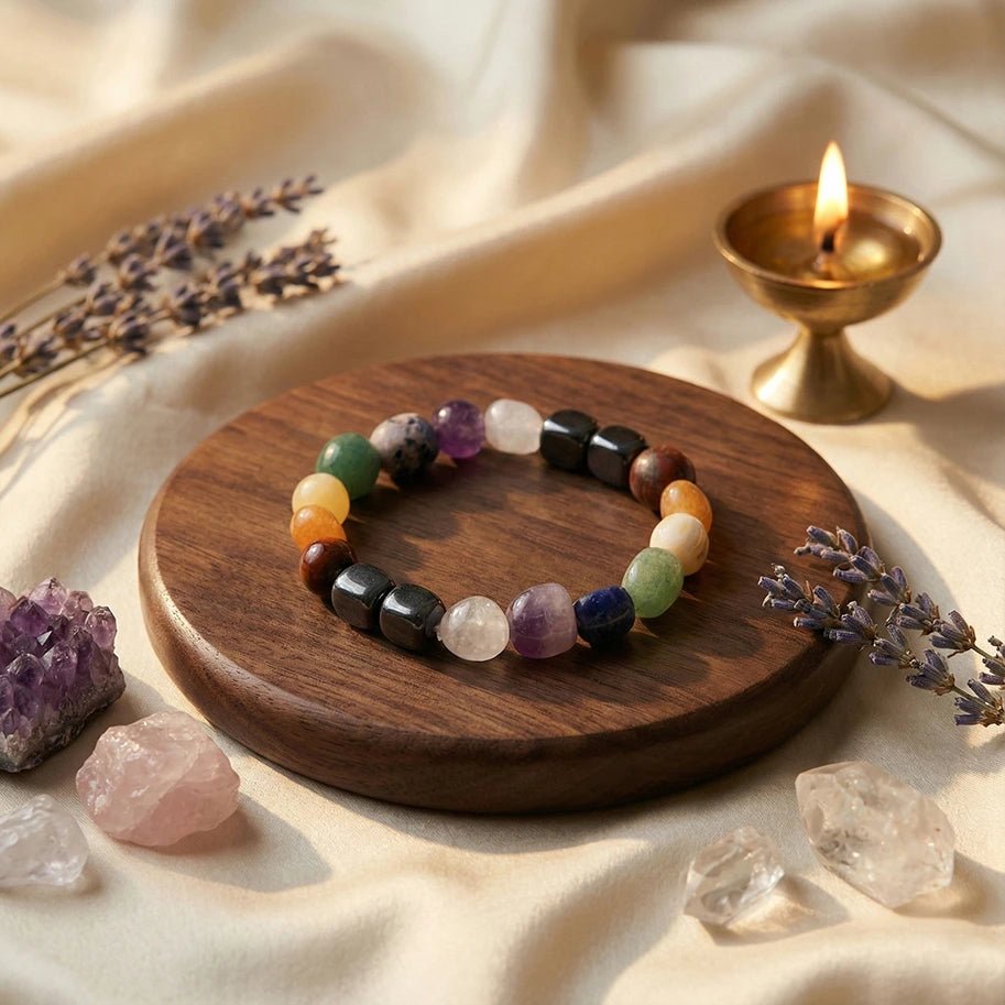 Seven Chakras Tumble Bracelet - Aditya Kundali