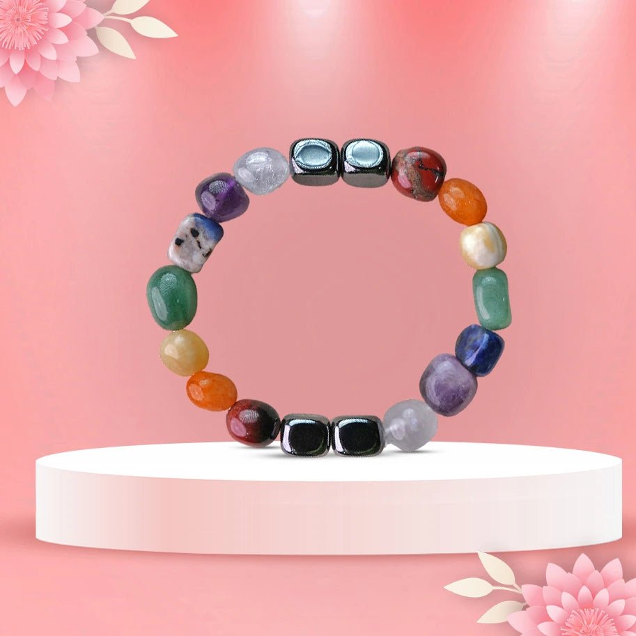 Seven Chakras Tumble Bracelet - Aditya Kundali