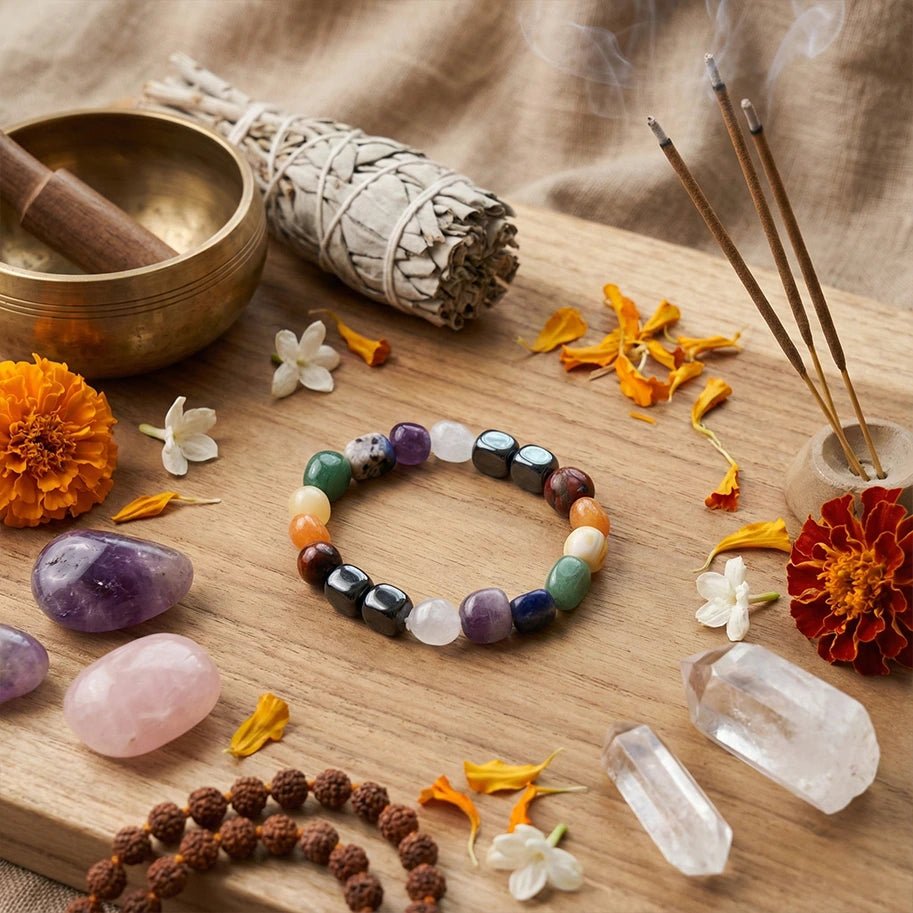 Seven Chakras Tumble Bracelet - Aditya Kundali