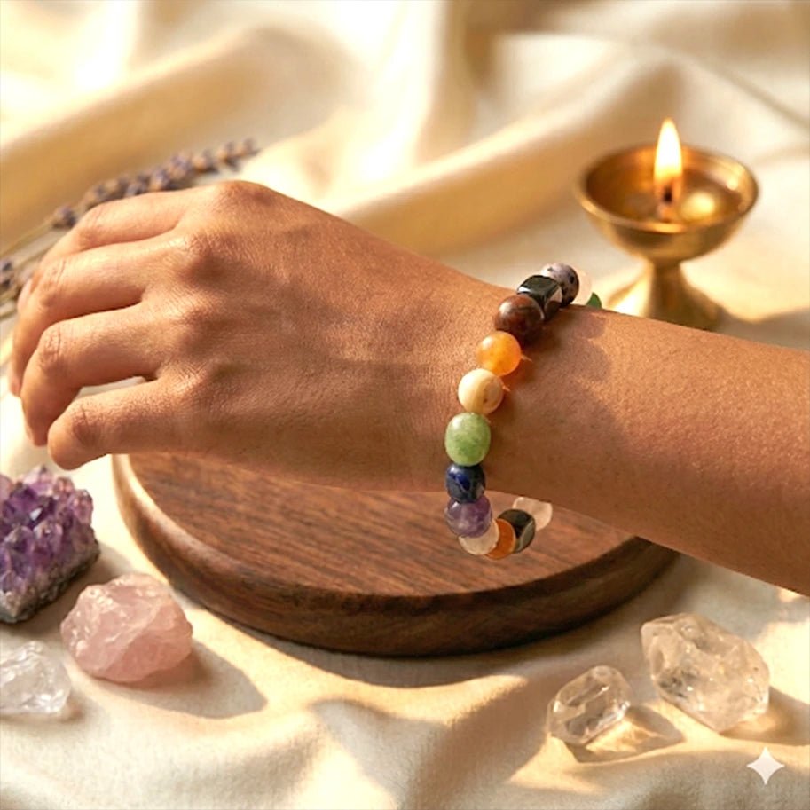 Seven Chakras Tumble Bracelet - Aditya Kundali
