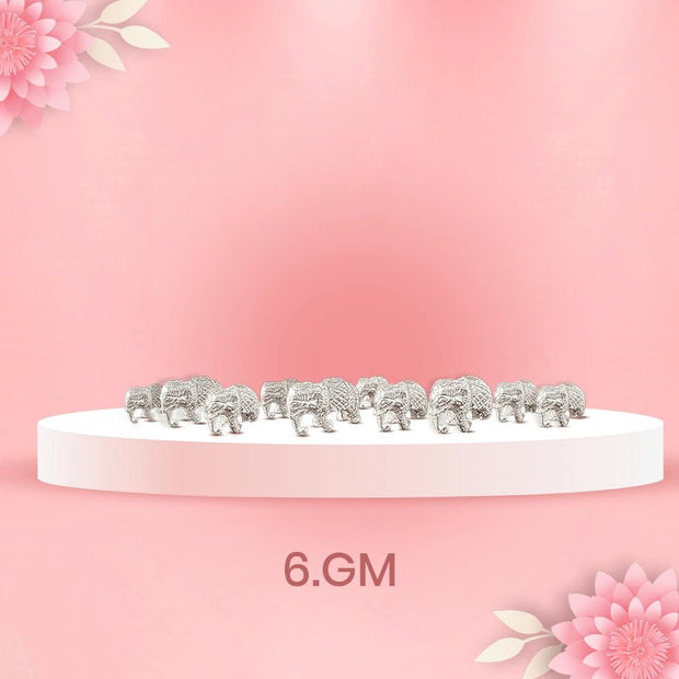 Silver Small Elephant - Aditya Kundali