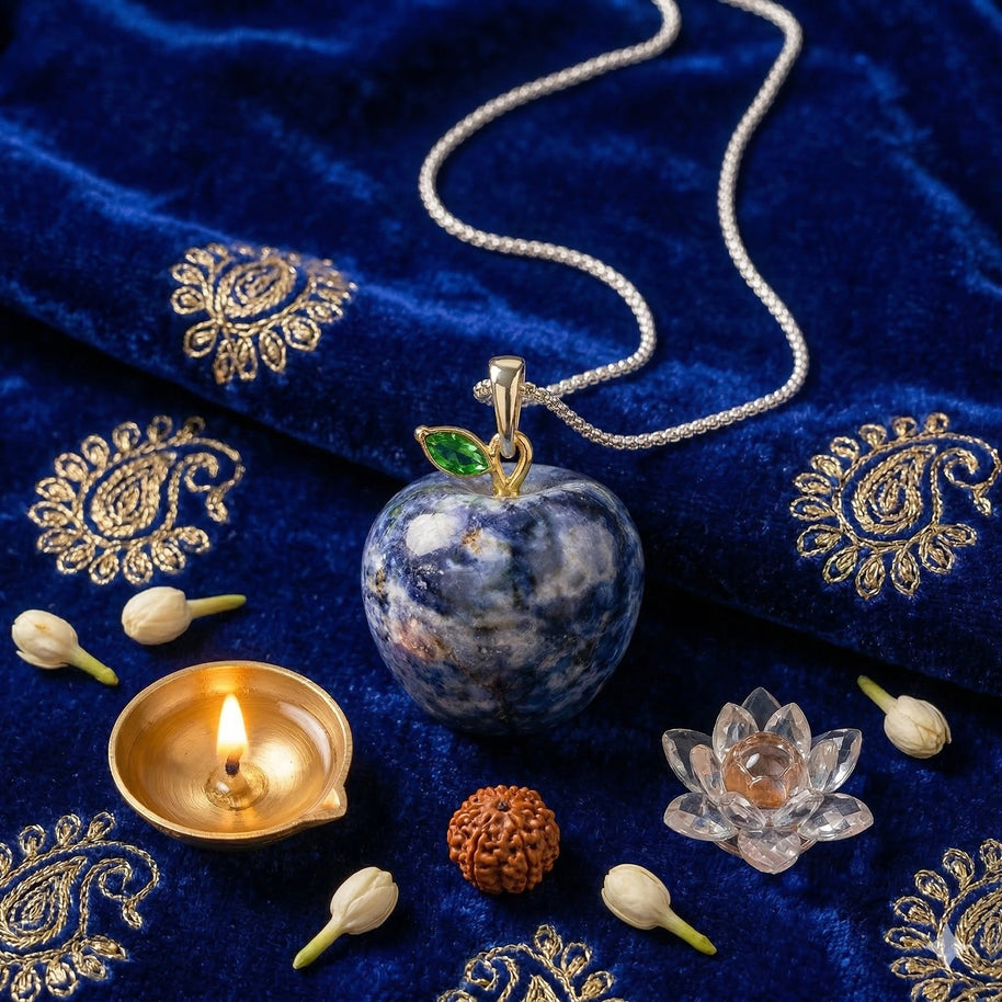 Sodalite Apple Pendant - Aditya Kundali