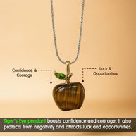 Tiger's Eye Apple Pendant - Aditya Kundali
