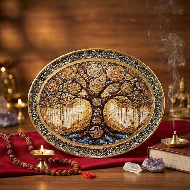 Tree Of Life Oval Frame - Aditya Kundali